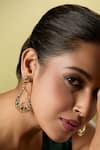 Nazaakat By Samara Singh_Multi Color Crystals Embellished Pair Of Earrings _at_Aza_Fashions