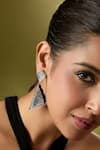 Buy_Nazaakat By Samara Singh_Silver Plated Embellished Pair Of Earrings _Online_at_Aza_Fashions