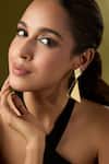 Buy_Nazaakat By Samara Singh_Gold Plated Embellished Pair Of Earrings _Online_at_Aza_Fashions