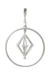 Nazaakat By Samara Singh_Silver Plated Embellished Pair Of Earrings _Online_at_Aza_Fashions