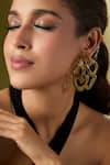 Nazaakat By Samara Singh_Gold Plated Embellished Pair Of Earrings _at_Aza_Fashions