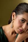 Buy_Nazaakat By Samara Singh_Gold Plated Faux Diamonds Stone Embellished Pair Of Earrings _Online_at_Aza_Fashions