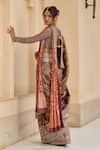 Shop_Tarun Tahiliani_Bidri Kanjivaram Saree With Blouse _at_Aza_Fashions