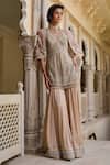 Buy_Tarun Tahiliani_Sequin Embroidered Kurta Sharara Set _at_Aza_Fashions