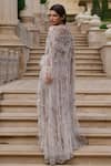 Tarun Tahiliani_Crystal Embellished Cape Set _Online_at_Aza_Fashions