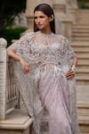 Shop_Tarun Tahiliani_Crystal Embellished Cape Set _Online_at_Aza_Fashions