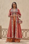 Buy_Tarun Tahiliani_Gharchola Embroidered Jacket Set _Online_at_Aza_Fashions