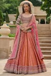 Buy_Tarun Tahiliani_Gharchola & Brocade Lehenga Set _at_Aza_Fashions