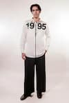 Buy_Jubinav Chadha_Black Cotton, Lycra Japanese Pleated Pant _at_Aza_Fashions