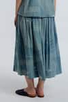 Rias Jaipur_Blue Cotton Indigo Skirt _Online_at_Aza_Fashions