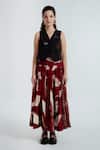 Shop_Rias Jaipur_Red Cotton Madder Printed Skirt _at_Aza_Fashions