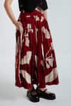 Buy_Rias Jaipur_Red Cotton Madder Printed Skirt _Online_at_Aza_Fashions