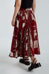 Shop_Rias Jaipur_Red Cotton Madder Printed Skirt _Online_at_Aza_Fashions