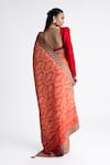 Shop_Naina Jain_Bandhani Silk Saree With Unstitched Blouse Fabric _at_Aza_Fashions