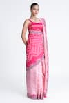 Shop_Naina Jain_Metallic Silk Embroidered Saree With Unstitched Blouse Fabric _Online_at_Aza_Fashions