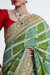 Buy_Naina Jain_Gharchola Banarasi Saree With Unstitched Blouse Fabric _Online_at_Aza_Fashions