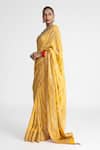 Buy_Naina Jain_Banarasi Bandhani Saree With Unstitched Blouse Fabric _Online_at_Aza_Fashions