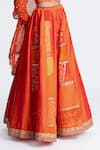 Buy_Naina Jain_Orange Patchwork Lehenga Set _Online_at_Aza_Fashions