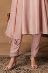Isha Gupta Tayal_Pastel Pink Silk Embroidered Kurta Set _Online_at_Aza_Fashions