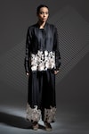 Buy_Ellemora Fashions_Black Thread Work Shirt & Pant Co-ord Set _at_Aza_Fashions