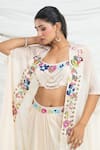 Buy_Ellemora Fashions_Embroidered Shrug Skirt Set 
