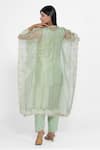 Shop_Ellemora Fashions_Green Thread Kaftan Kurta Set _at_Aza_Fashions