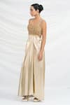 Ellemora Fashions_Dazzling Allure Embroidered Draped Dress _Online_at_Aza_Fashions
