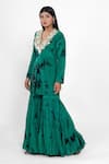 Ellemora Fashions_Jade Ambition Tie Dye Pattern Kurta & Palazzo Set _Online_at_Aza_Fashions