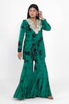 Buy_Ellemora Fashions_Jade Ambition Tie Dye Pattern Kurta & Palazzo Set _at_Aza_Fashions
