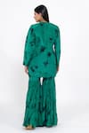 Shop_Ellemora Fashions_Jade Ambition Tie Dye Pattern Kurta & Palazzo Set _at_Aza_Fashions