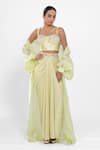 Shop_Ellemora Fashions_Lemon Luxe Pattern Draped Skirt Set _Online_at_Aza_Fashions