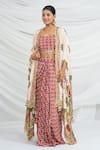 Buy_Ellemora Fashions_Printed Shrug Skirt Set _at_Aza_Fashions