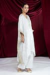 Buy_Ellemora Fashions_Chanderi Silk Kaftan & Pant Set _Online_at_Aza_Fashions