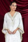 Shop_Ellemora Fashions_Chanderi Silk Kaftan & Pant Set _Online_at_Aza_Fashions