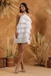 Shop_B'Infinite_Ivory Cascade Tulle Dress _Online_at_Aza_Fashions