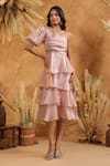 B'Infinite_Blush Ruffle Dress _at_Aza_Fashions
