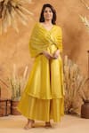 Buy_B'Infinite_Sunshine Aura Flow Gown _at_Aza_Fashions