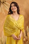 B'Infinite_Sunshine Aura Flow Gown _Online_at_Aza_Fashions