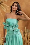 Buy_B'Infinite_Mint Floral Midi Dress _Online_at_Aza_Fashions