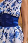 Shop_B'Infinite_Blue Rose One Shoulder Gown _Online_at_Aza_Fashions