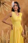 B'Infinite_Sunshine Pearl Midi Dress _Online_at_Aza_Fashions