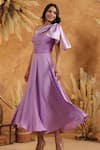 Buy_B'Infinite_Lilac Grace Bow Dress _Online_at_Aza_Fashions