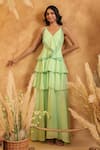Buy_B'Infinite_Mint Ruffle Cascade Gown 
