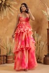 Buy_B'Infinite_Sunset Sorbet Ruffle Gown 