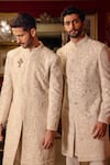 Buy_Dolly J_Taaren Threadwork Embroidered Sherwani Set _Online_at_Aza_Fashions