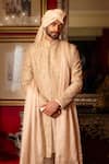 Shop_Dolly J_Sirocco Thread Embroidered Sherwani Set _at_Aza_Fashions