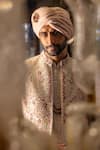 Dolly J_Serenelle Embroidered Sherwani & Kurta Set _Online_at_Aza_Fashions