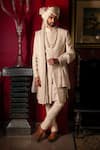 Buy_Dolly J_Ivaryn Hand Embroidered Sherwani Kurta Set _at_Aza_Fashions