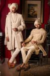 Shop_Dolly J_Ivaryn Hand Embroidered Sherwani Kurta Set _Online_at_Aza_Fashions