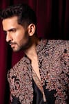 Buy_Dolly J_Nightroot Embroidered Sherwani Kurta Set _Online_at_Aza_Fashions